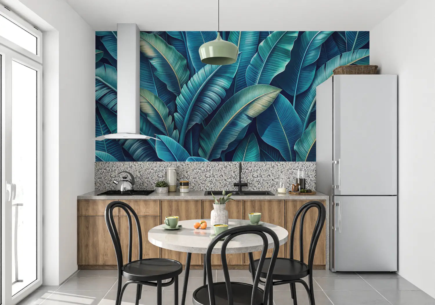 Papier Peint Tropical - Feuilles de Bananier