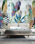 Foliage Wallpaper - Colorful Ferns and Palms