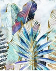 Foliage Wallpaper - Colorful Ferns and Palms