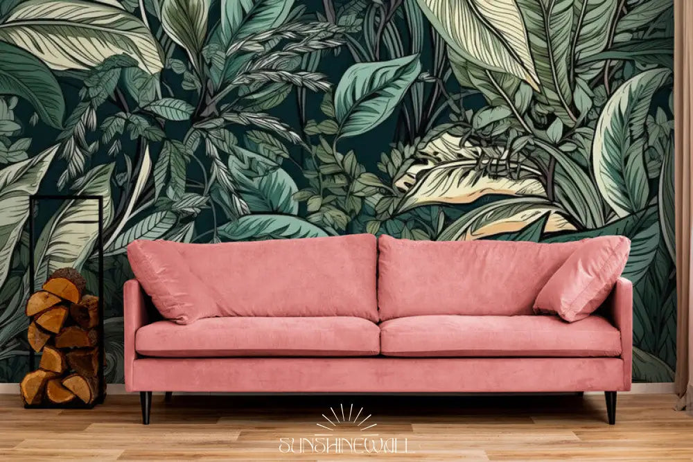 Papier Peint Feuillage - Tropical Vintage