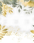 Papier Peint Feuillage – Bouquet Vert et Doré