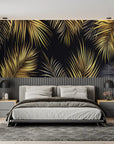 Geometric Wallpaper - Golden Bubbles