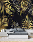 Geometric Wallpaper - Golden Bubbles