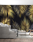 Geometric Wallpaper - Golden Bubbles