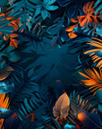 Tropical Wallpaper - Night Jungle and Orange