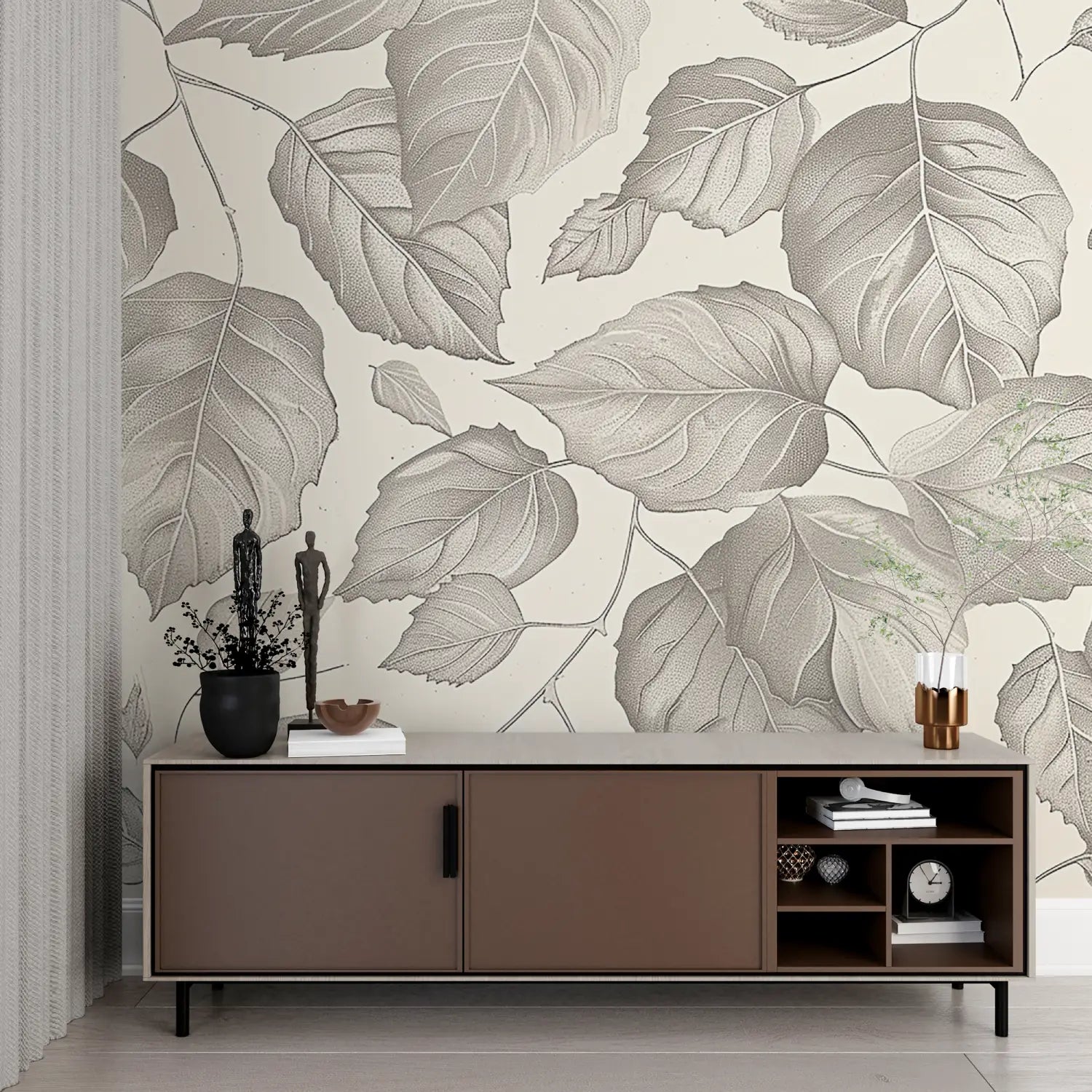 Foliage Wallpaper - Delicate Leaves