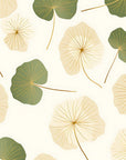 Papier Peint Floral - Fleurs De Ginkgo