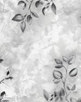 Floral Wallpaper - Black Vines on a Light Background