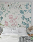 Floral Wallpaper - Delicate Pastel Foliage