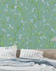 Papier Peint Floral - Motifs de Fleurs Sauvages