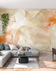 Papier Peint Floral - Esquisse Florale Légère