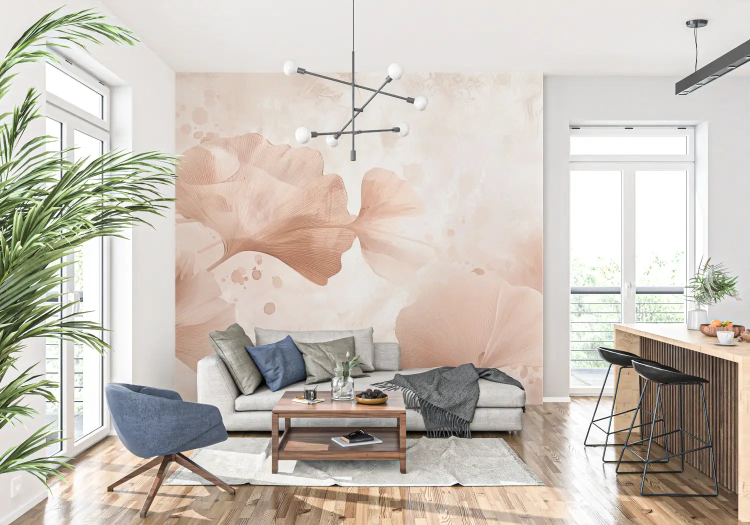 Japanese Wallpaper - Delicate Ginkgo