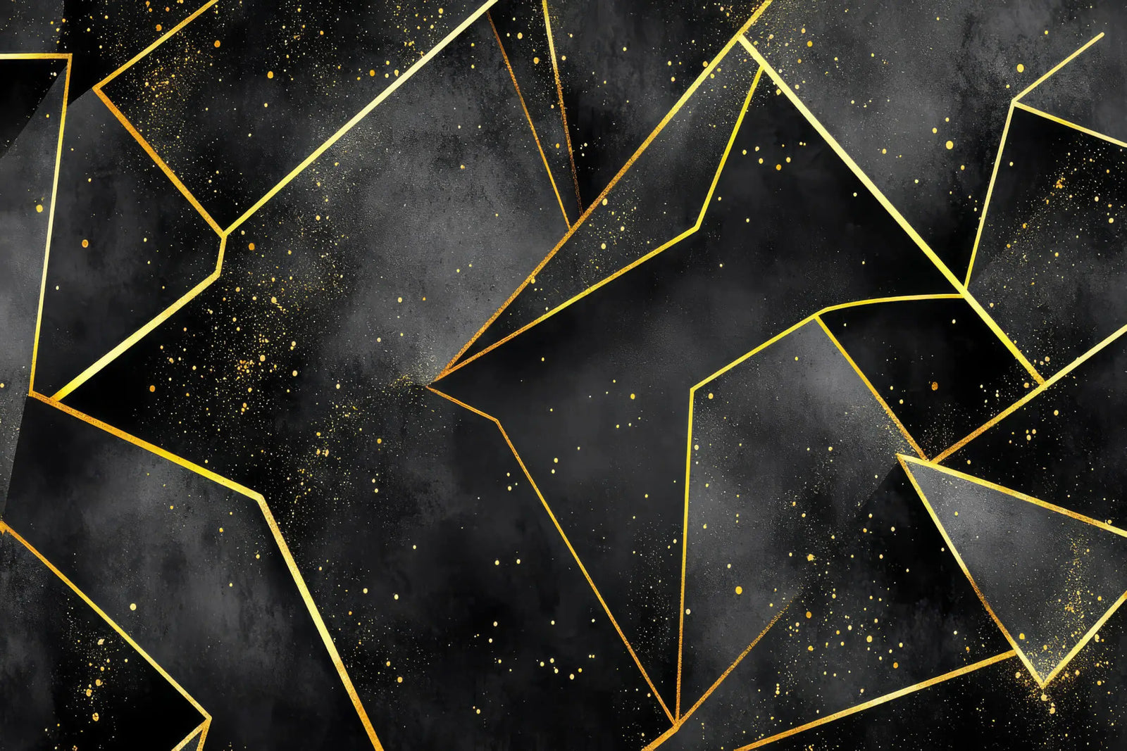 Geometric Wallpaper - Golden Sparkles
