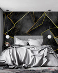 Geometric Wallpaper - Golden Sparkles