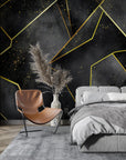 Geometric Wallpaper - Golden Sparkles