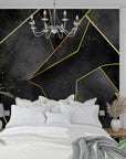Geometric Wallpaper - Golden Sparkles