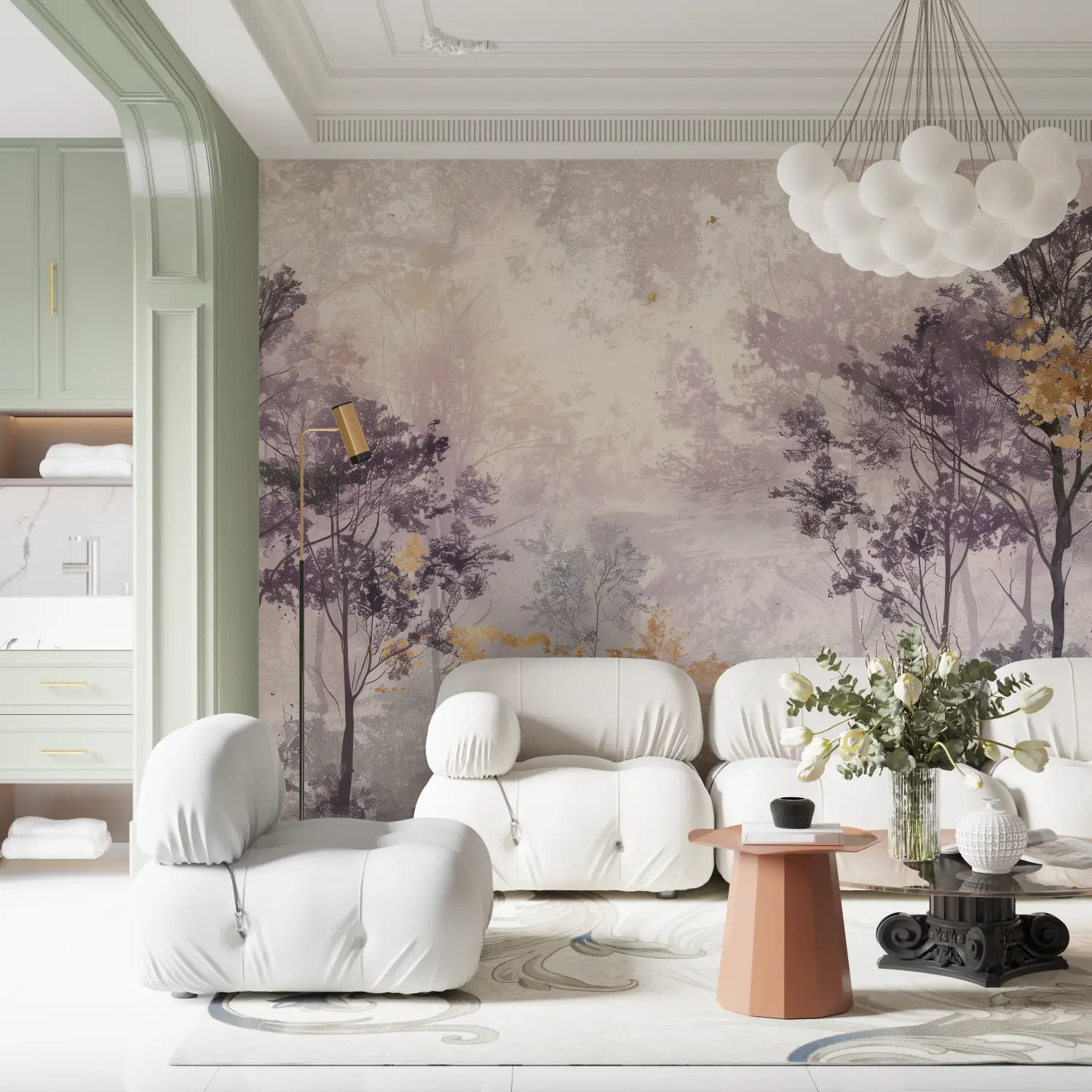 Forest Wallpaper - Trees in Mist