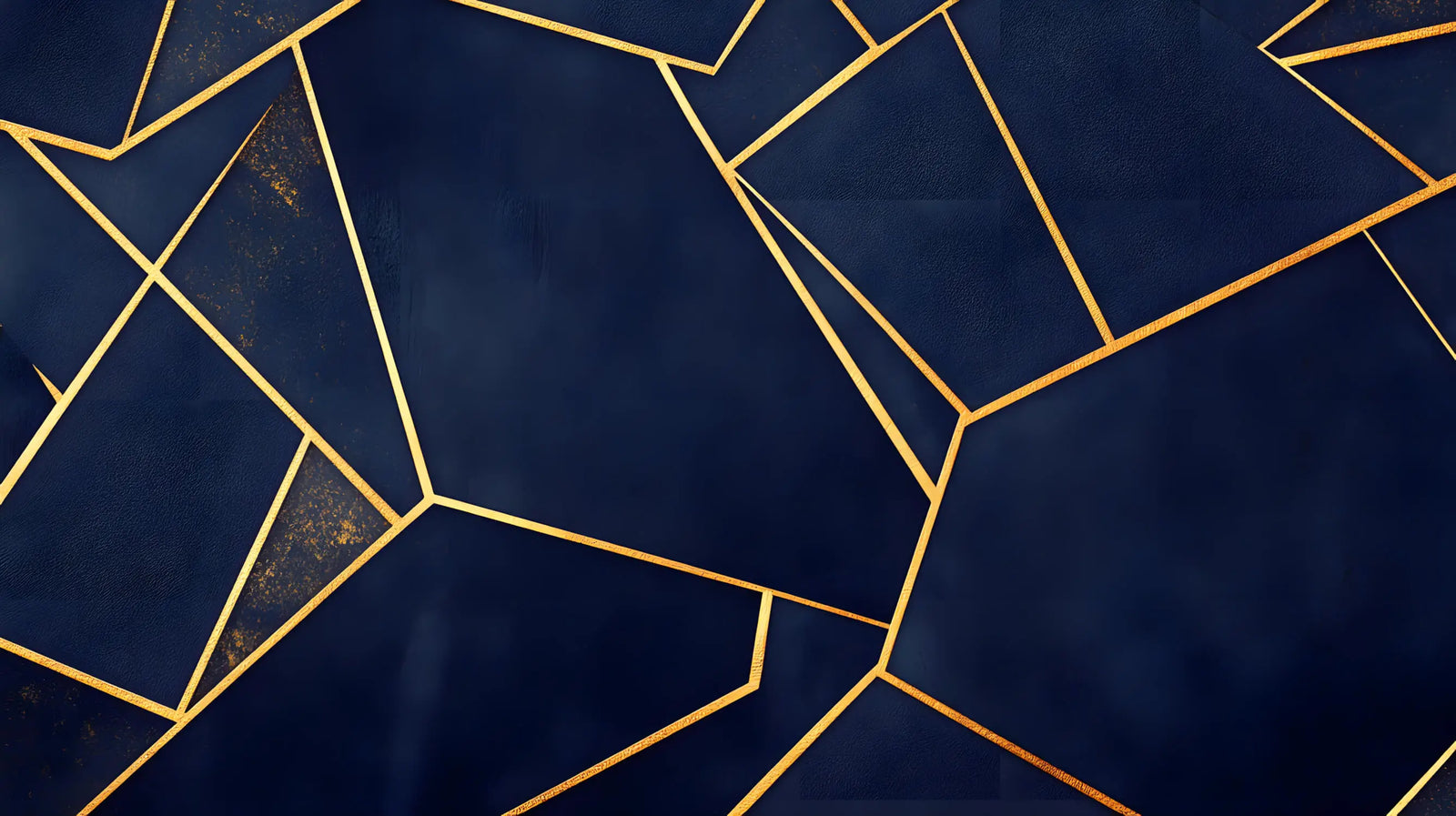 Papier Peint Géométrique - Prismes Bleus