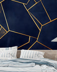 Geometric Wallpaper - Blue Prisms
