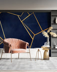 Geometric Wallpaper - Blue Prisms