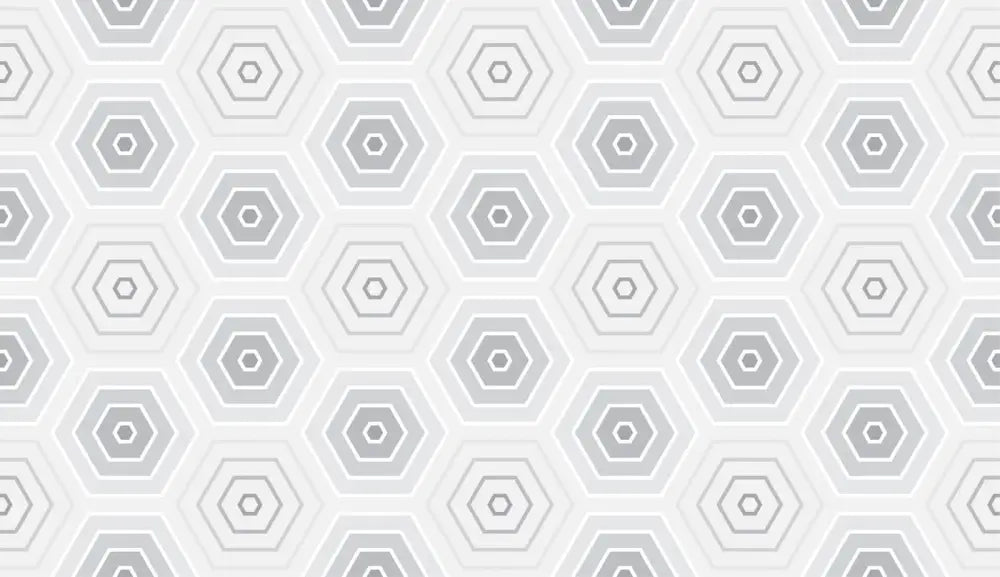 Papier Peint Géométrique - Hexagone Noir Et Blanc