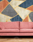 Papier Peint Géométrique - Motifs Colorés