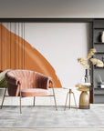 Art Deco Wallpaper - Stylized Sienna Foliage