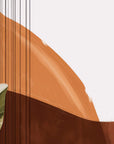 Art Deco Wallpaper - Stylized Sienna Foliage