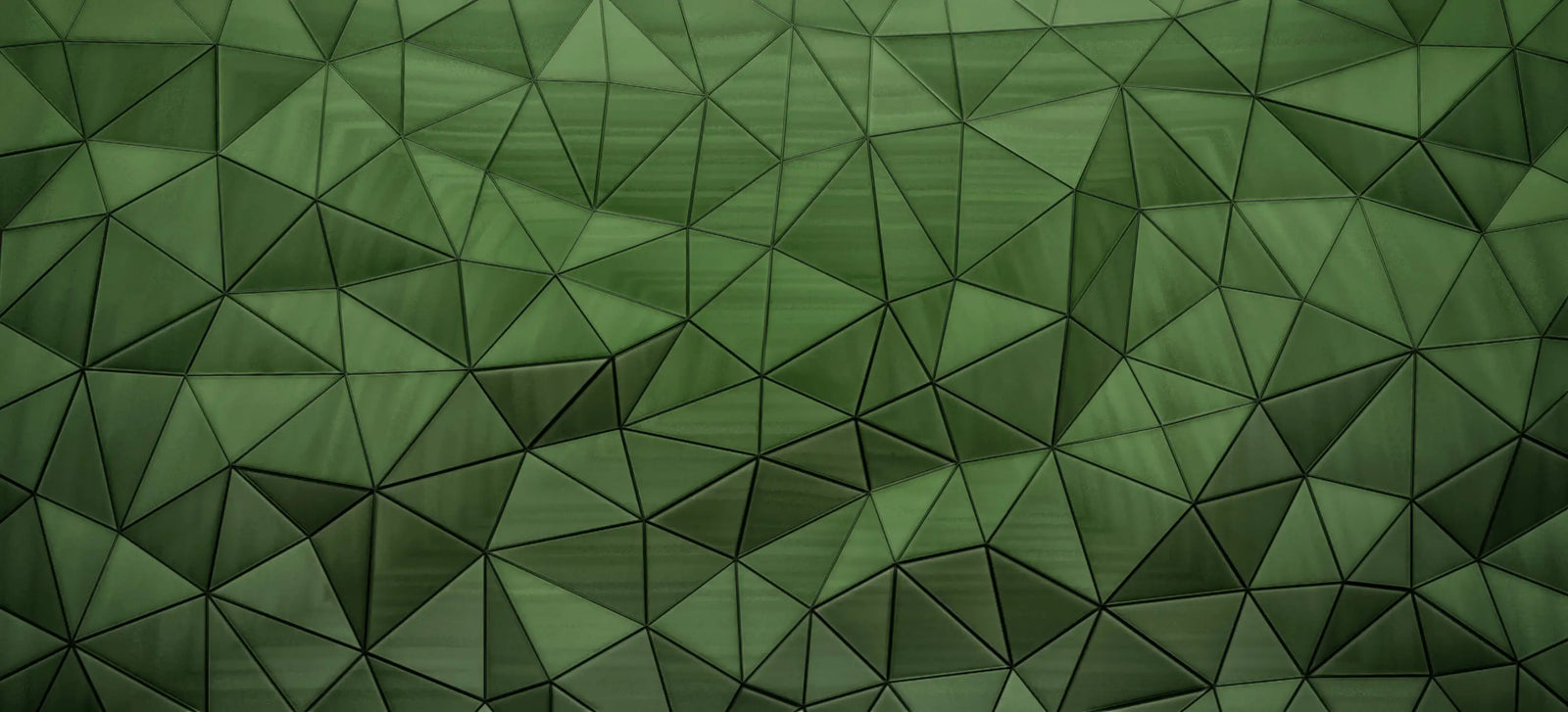 Papier Peint Géométrique - Triangles Vert Profond