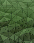 Geometric Wallpaper - Deep Green Triangles