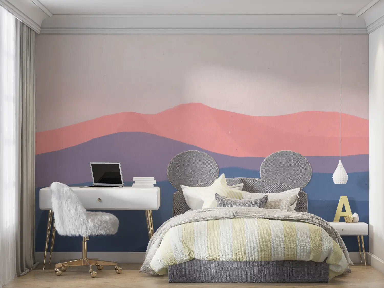Mountain Wallpaper - Pastel Softness