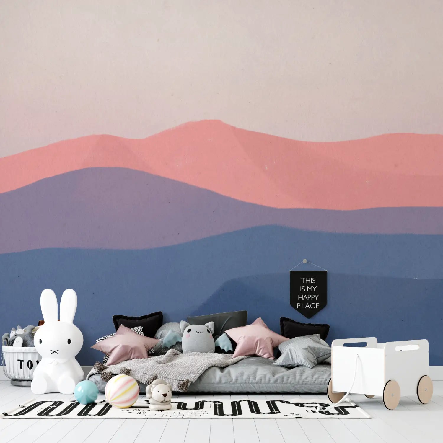 Mountain Wallpaper - Pastel Softness