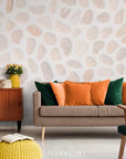 Papier Peint Imitation - Galets Roses Naturels