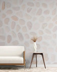 Papier Peint Imitation - Galets Roses Naturels
