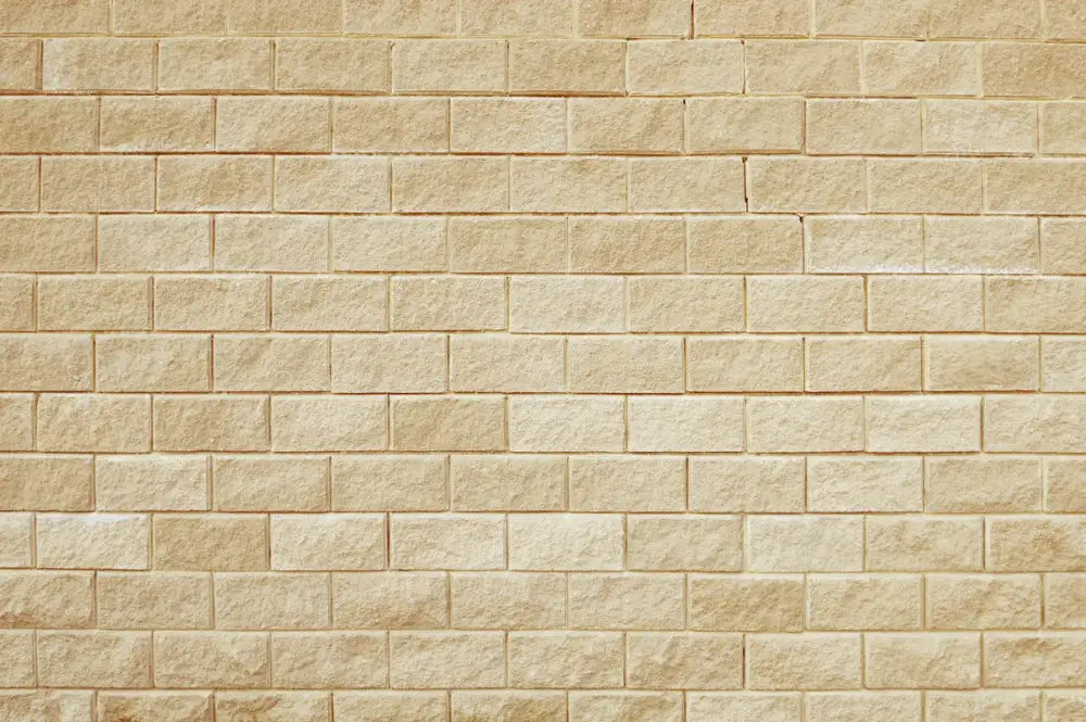 Papier Peint Imitation - Mur De Pierre Beige