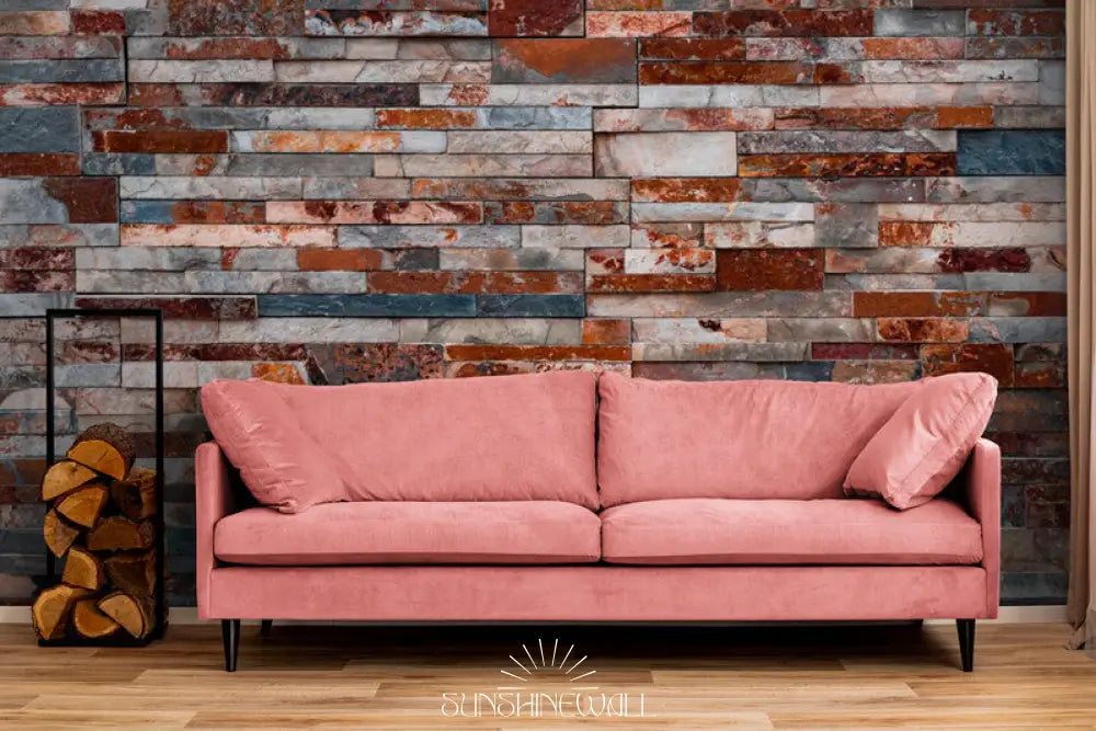 Papier Peint Imitation - Mur De Pierres