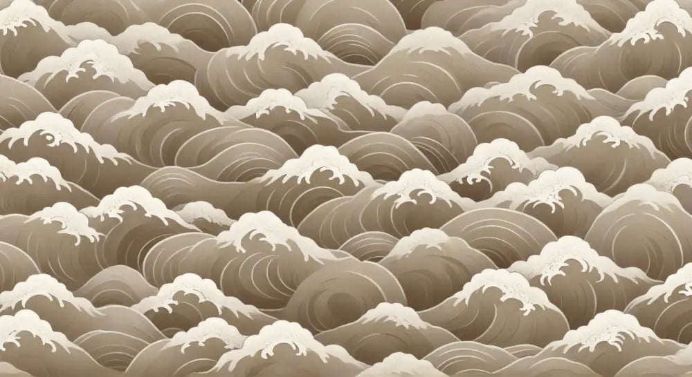 Papier Peint Japonais - Vagues Iconiques