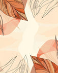 Papier Peint Jungle - Feuillage Terracotta