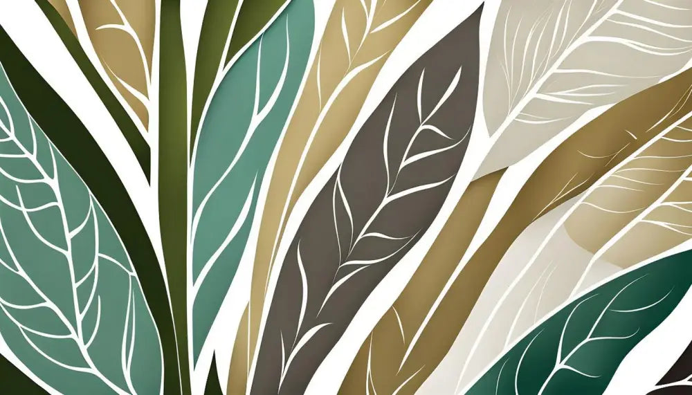 Papier Peint Moderne - Feuilles Tropicales Design