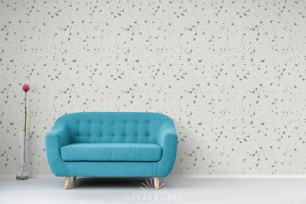 Papier Peint Moderne - Terrazzo Gris