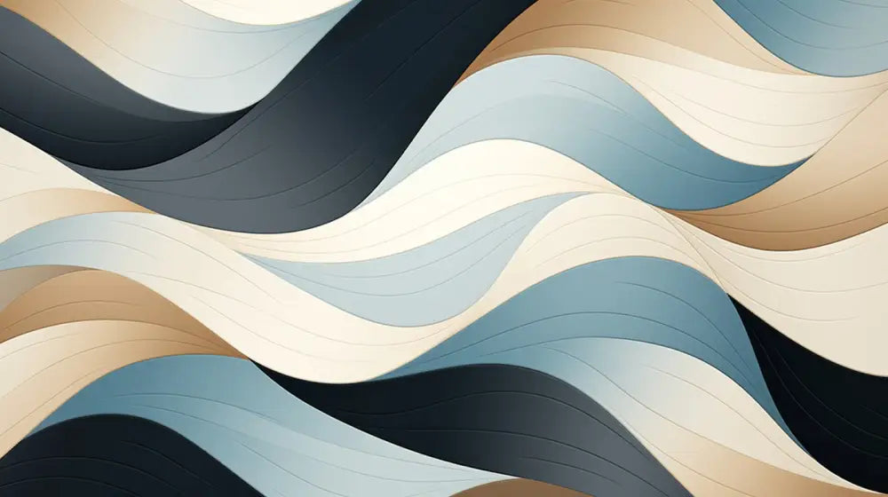 Papier Peint Moderne - Vagues Abstraites