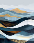 Papier Peint Abstrait - Montagnes