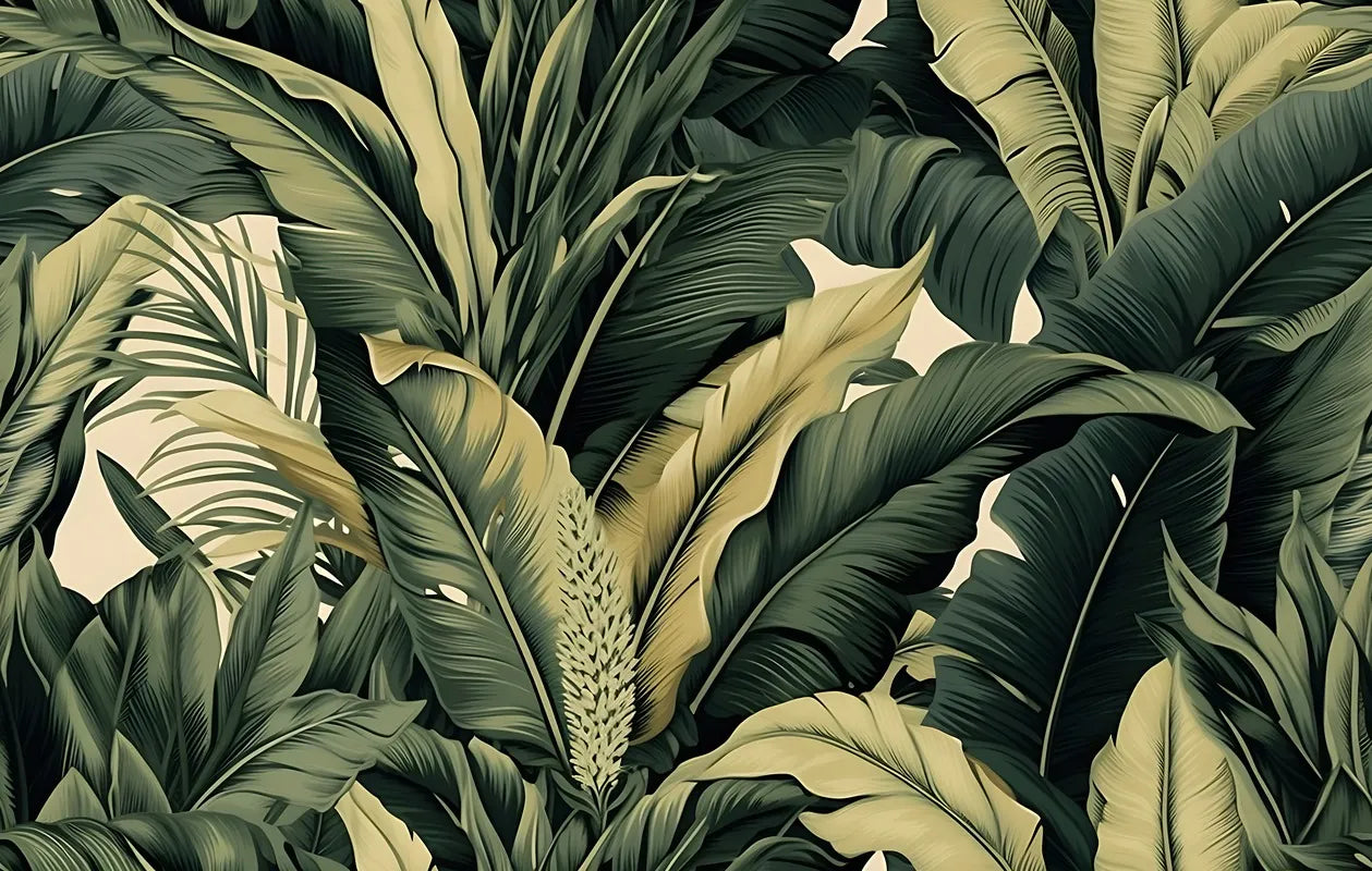 Foliage Wallpaper - Elegant Banana Trees