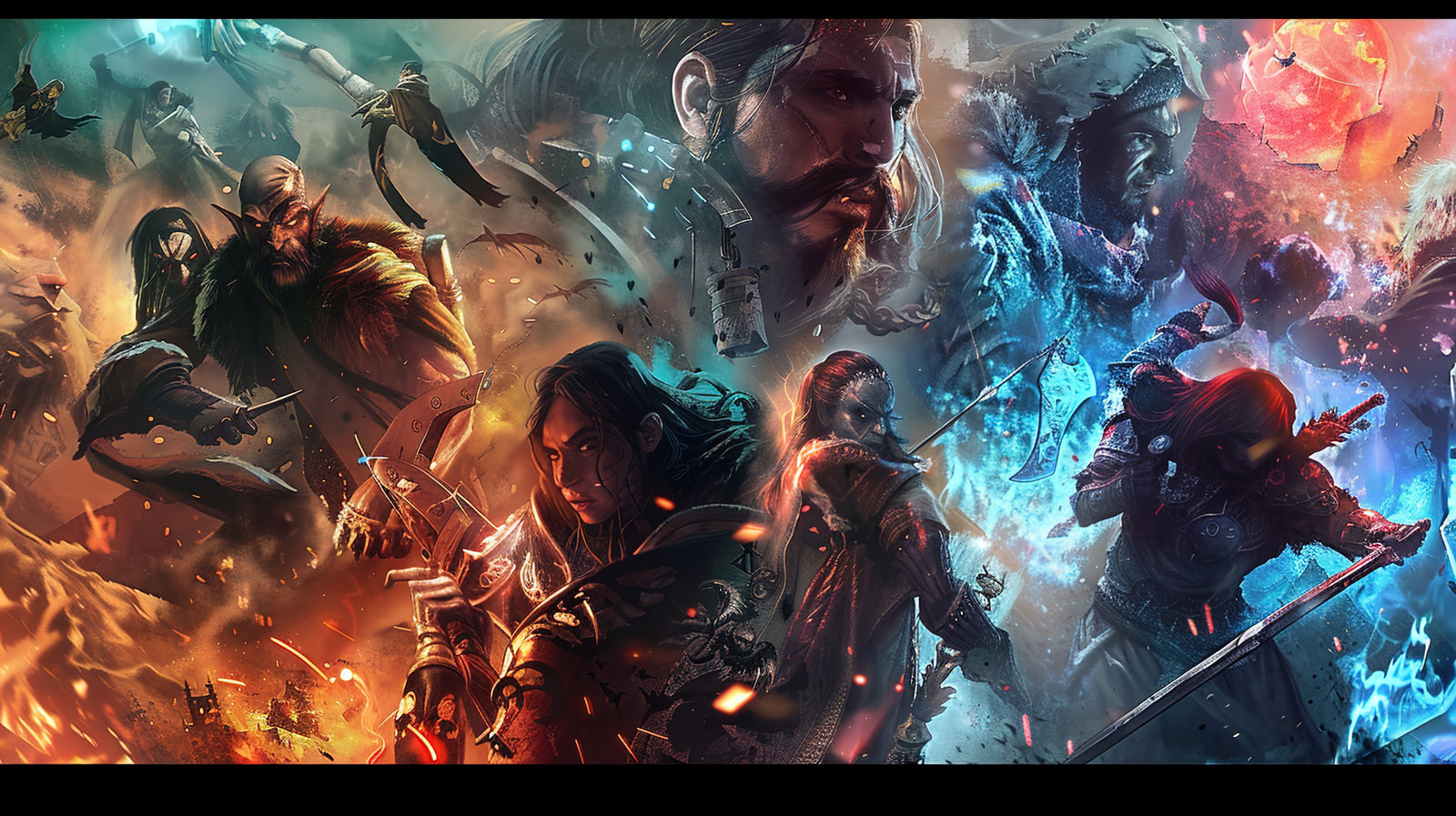 Papier Peint Fantasy - Guerre des Royaumes