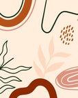 Papier Peint Abstrait - Terracotta