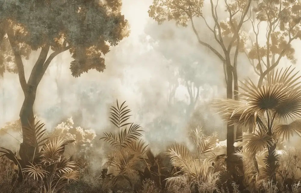 Papier Peint Vintage - Forêt