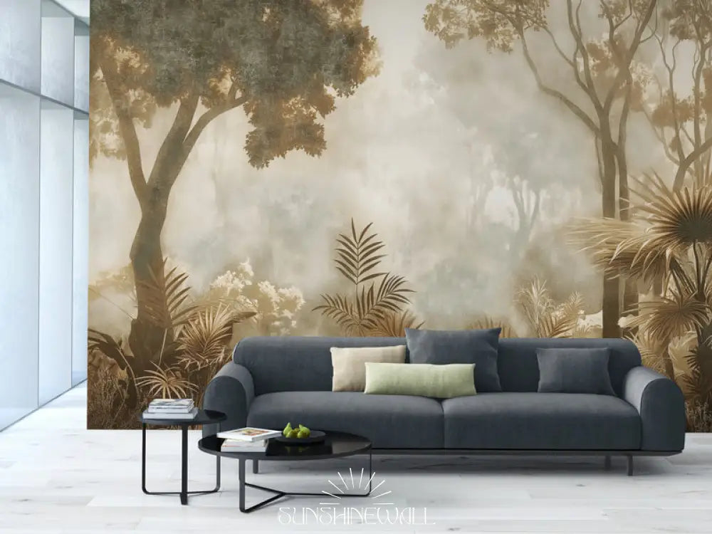 Papier Peint Vintage - Forêt