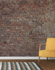 Papier Peint Art & Déco - Mur de Briques Sombres
