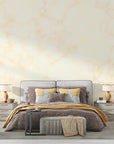 Stone Wallpaper - White Marble with Golden Veins