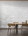 Papier Peint Pierre - Briques Blanches Absolue